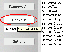 Click Convert