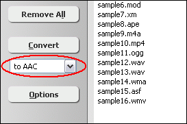 convert ape to aac