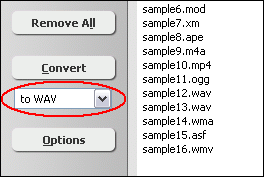 to WAV